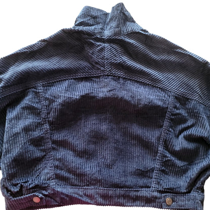 Levi’s Premium Navy Boxy Corduroy Trucker Jacket – Size M