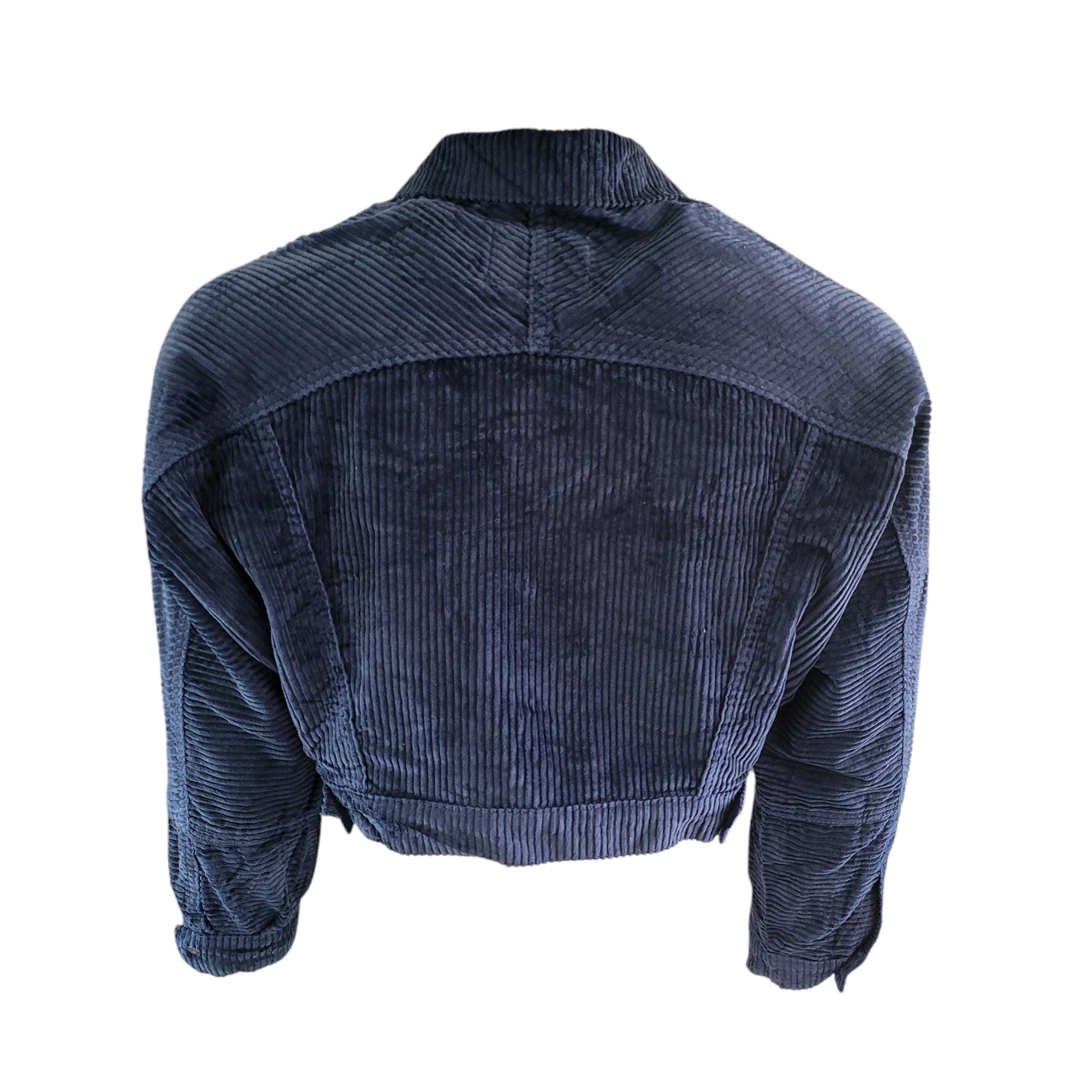 Levi’s Premium Navy Boxy Corduroy Trucker Jacket – Size M