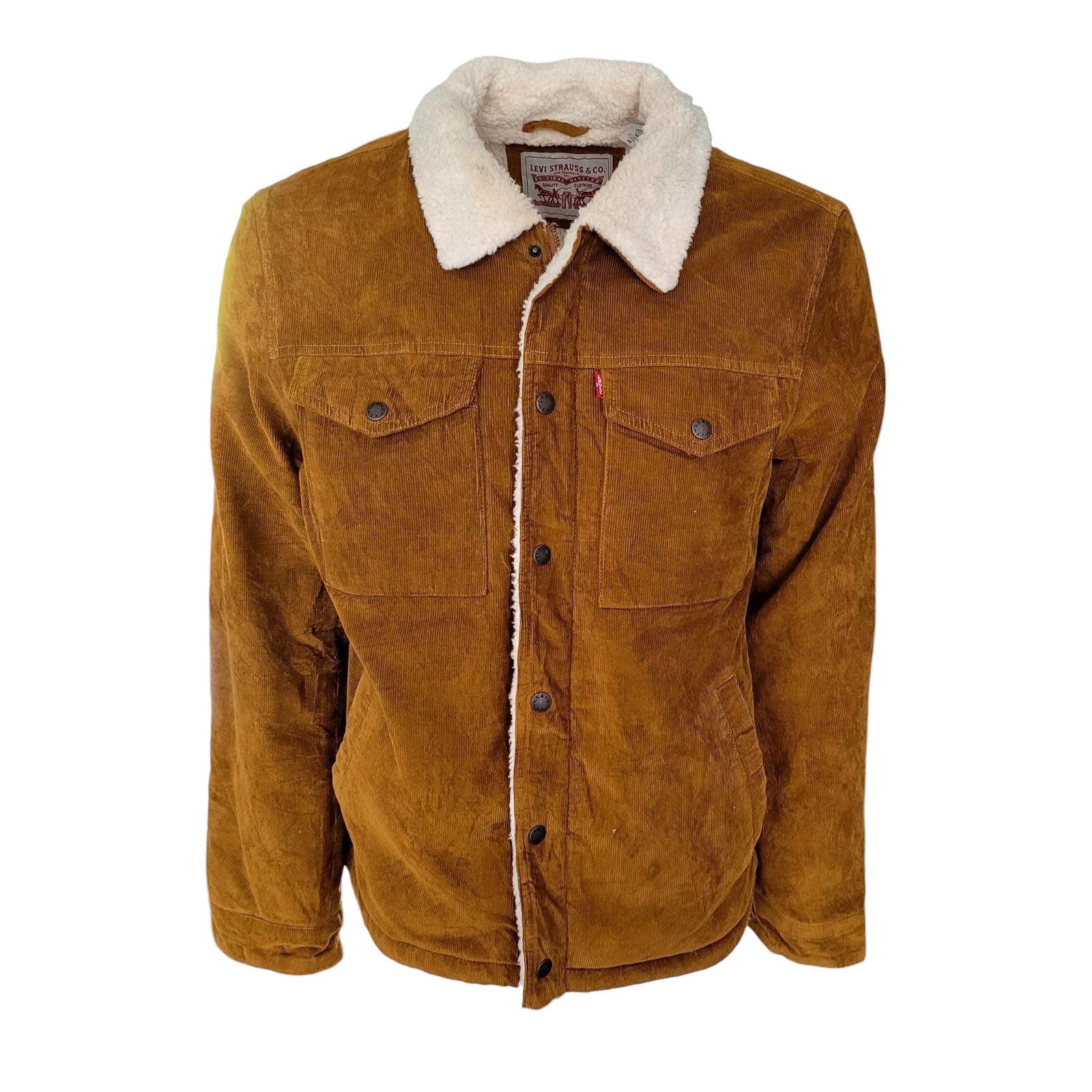 Levi’s Sherpa-Lined Corduroy Trucker Jacket – Size M