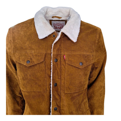 Levi’s Sherpa-Lined Corduroy Trucker Jacket – Size M