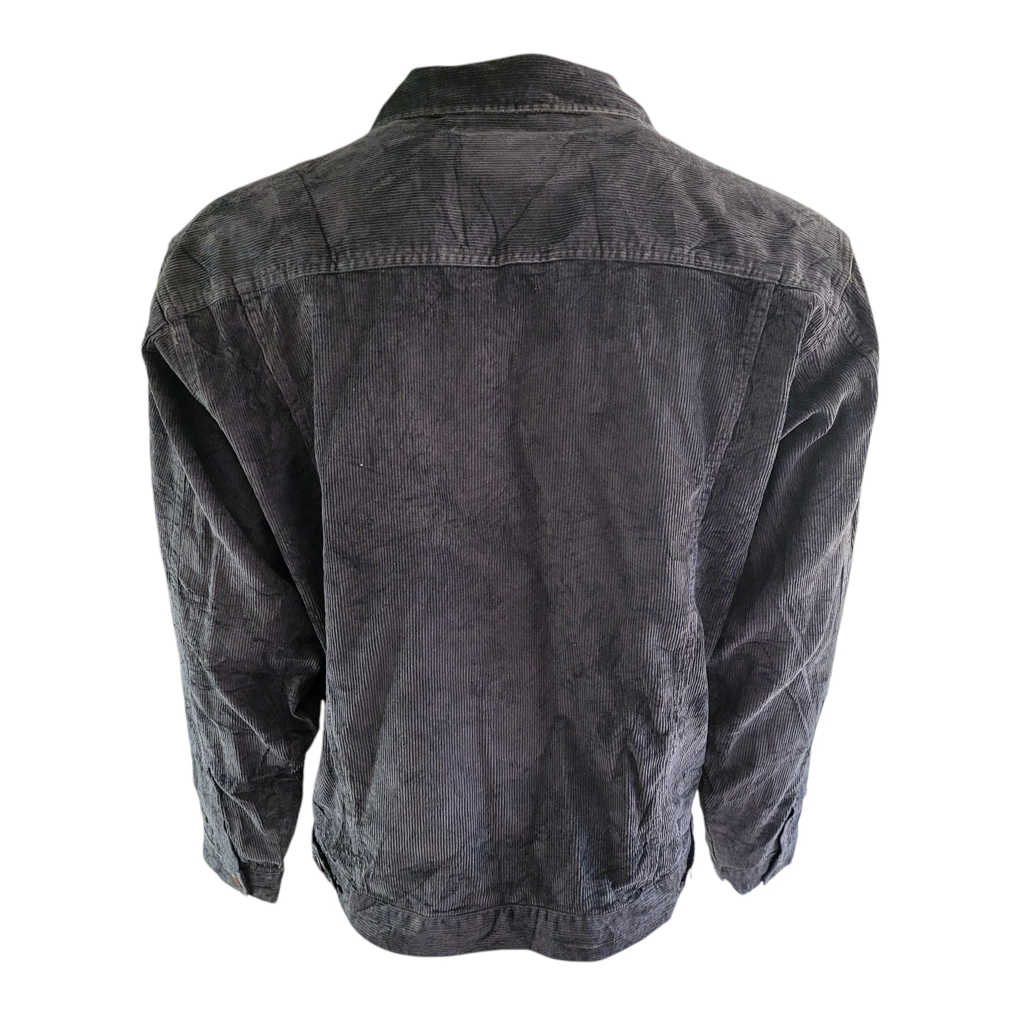 Wrangler Black Corduroy Western Jacket - Size L