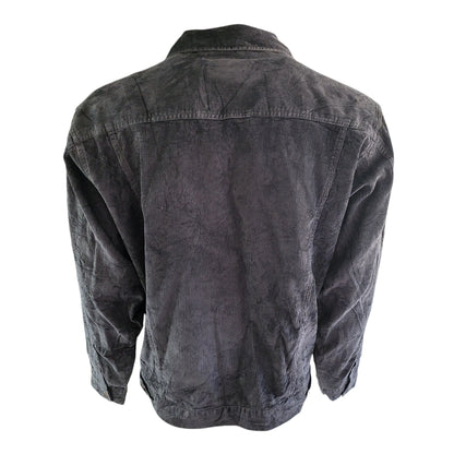 Wrangler Black Corduroy Western Jacket - Size L
