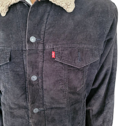 Levi’s 70520-1039 Black Corduroy Sherpa Jacket – Size L