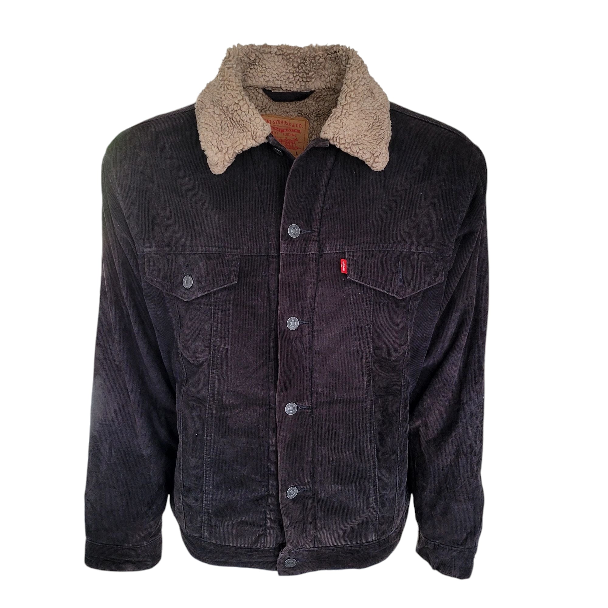Levi’s 70520-1039 Black Corduroy Sherpa Jacket – Size L