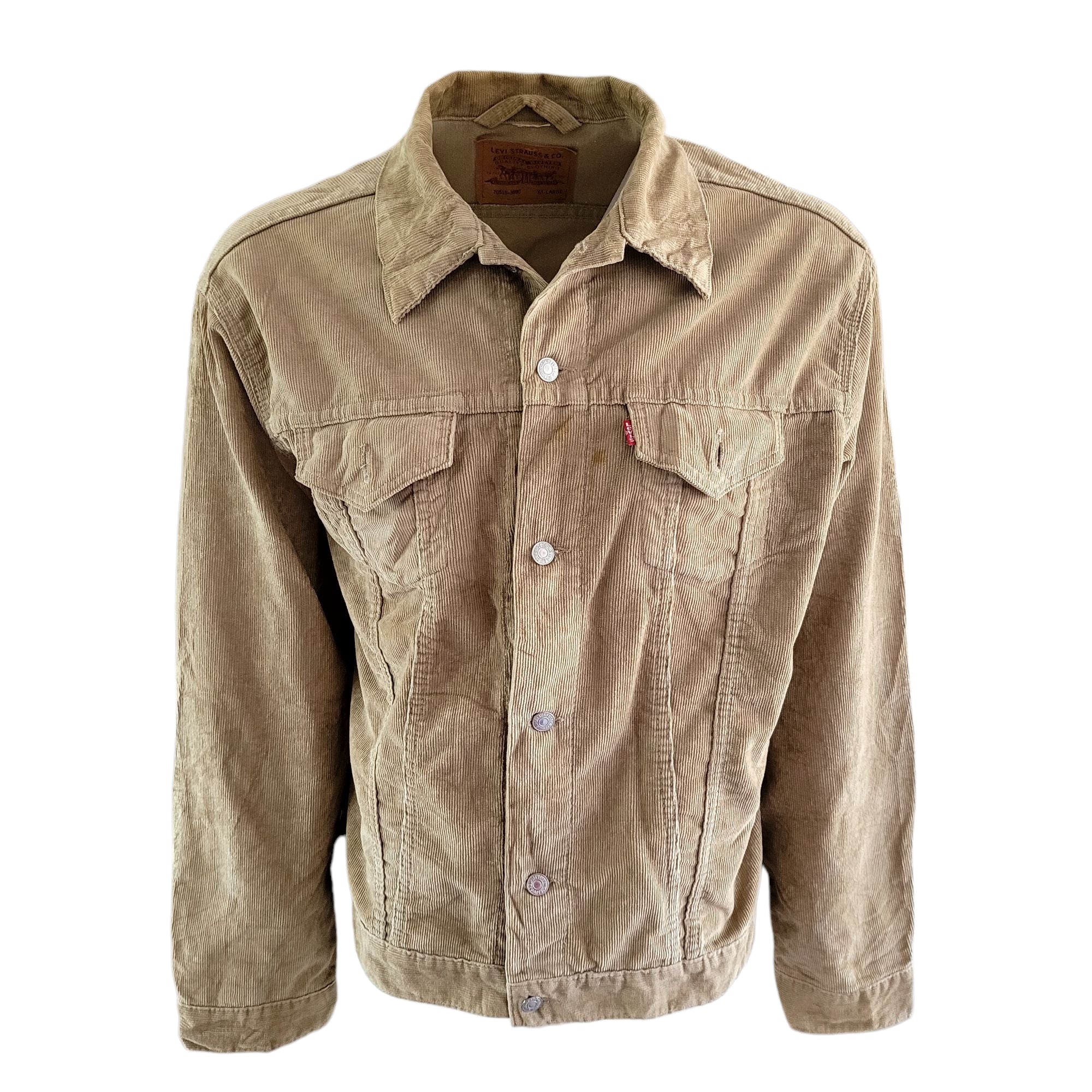Levi’s 70515-3890 Tan Corduroy Trucker Jacket - Size 2XL
