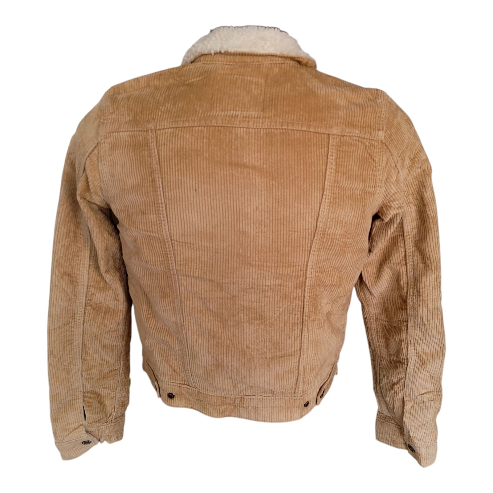 Levi's Tan Corduroy Sherpa Trucker Jacket - Size XS