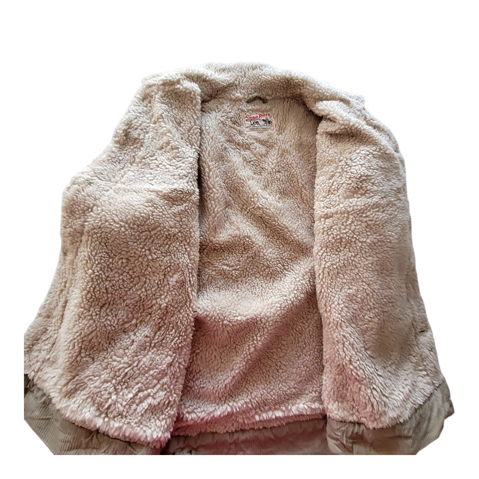 Lee Storm Rider Sherpa-Lined Corduroy Jacket – Tan, Size M