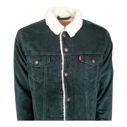 Levi's Green Corduroy Sherpa Trucker Jacket – Size M