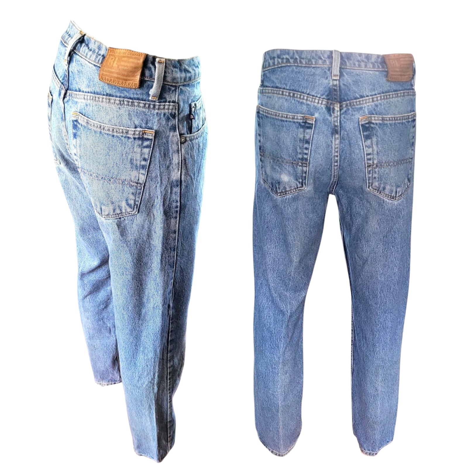 Ralph Lauren USA Flag Tab Relaxed Jeans – Size 30x32