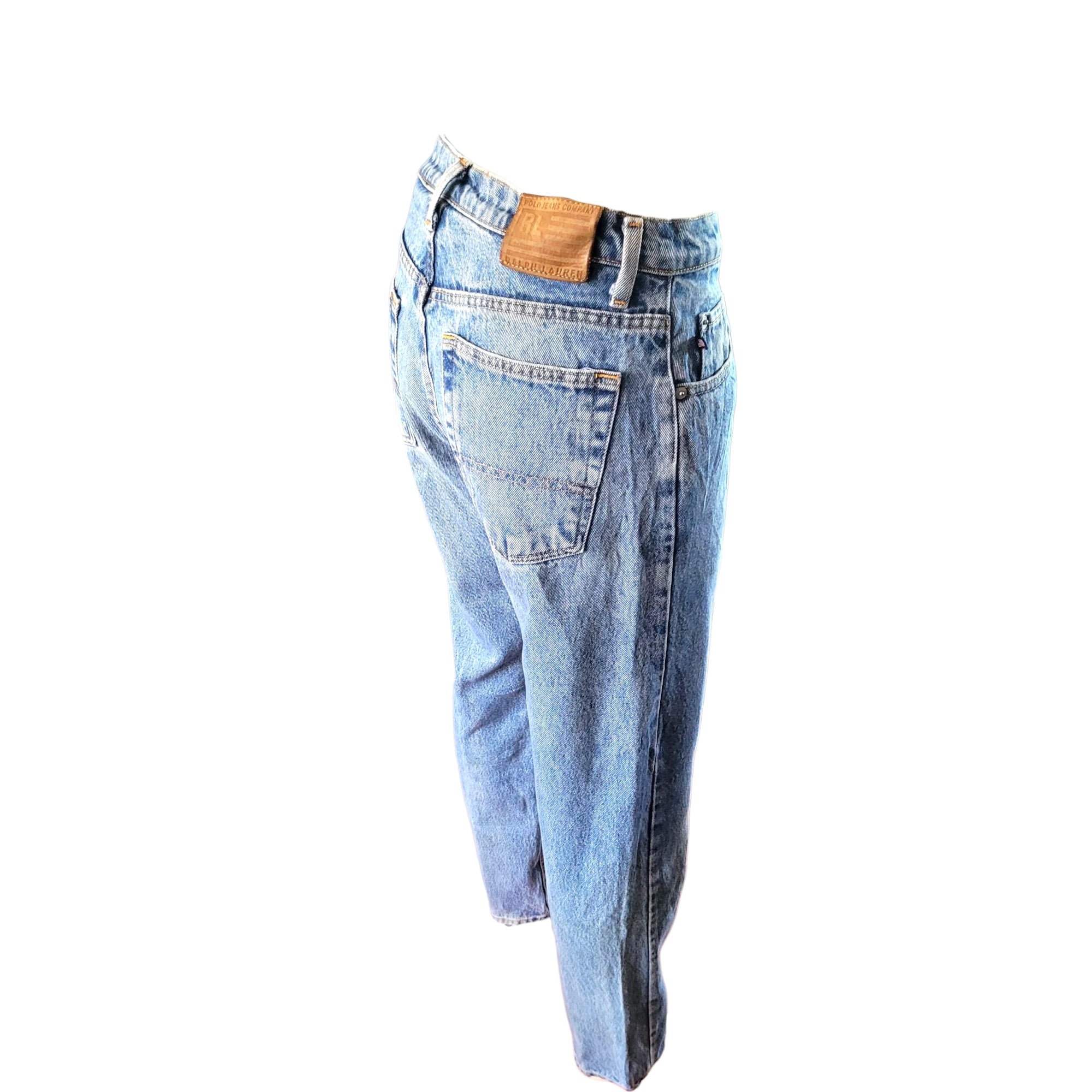 Ralph Lauren USA Flag Tab Relaxed Jeans – Size 30x32