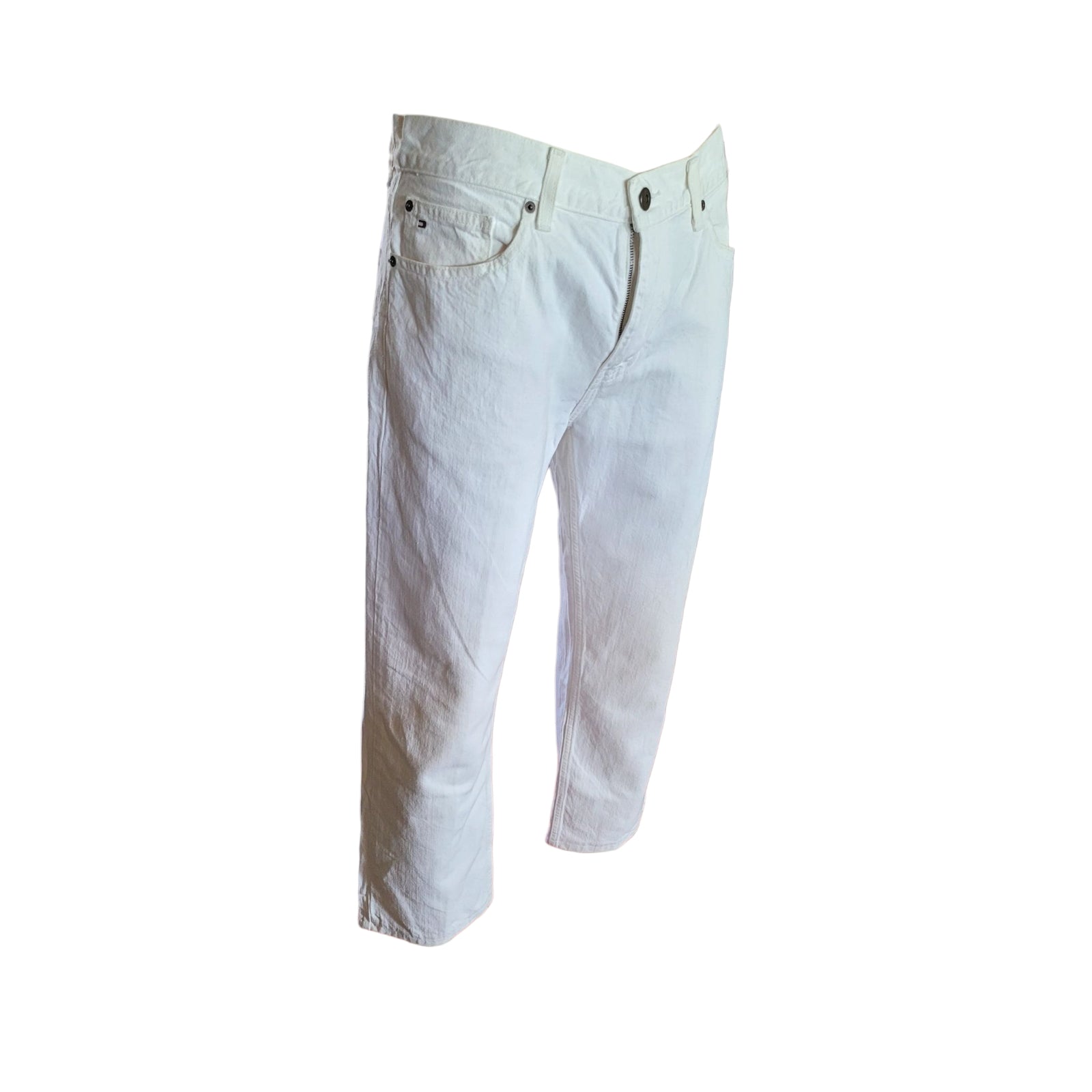 Tommy Hilfiger Men’s White Straight Fit Jeans – Size 32x30
