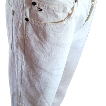 Tommy Hilfiger Men’s White Straight Fit Jeans – Size 32x30