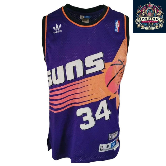 Adidas Hardwood Classics Phoenix Suns Jersey Charles Barkley #34 1993-1994 Men's Size S Purple - USASTARFASHION