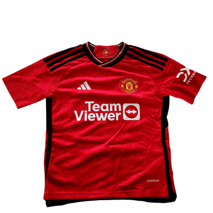 Adidas Manchester United 2023/24 Home Jersey for Kids, Size 9-10 Years, Apolloni adidas