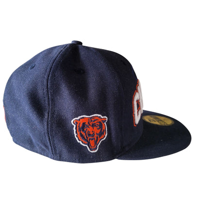 New Era 59FIFTY Chicago Bears Fitted Hat – Size 7 1/8 – NFL Navy & Orange - USASTARFASHION