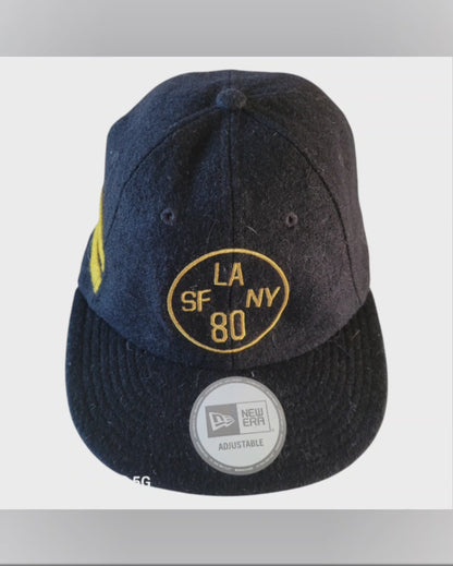 New Era LA SF NY 80 Black Adjustable Strapback Cap for Comfortable Everyday Wear