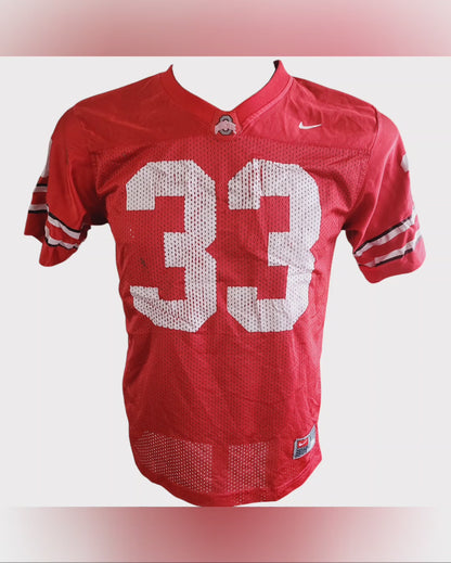 Ohio State Buckeyes Jersey #33 Nike Team Red Youth Medium - High-Quality Polyester Fabric