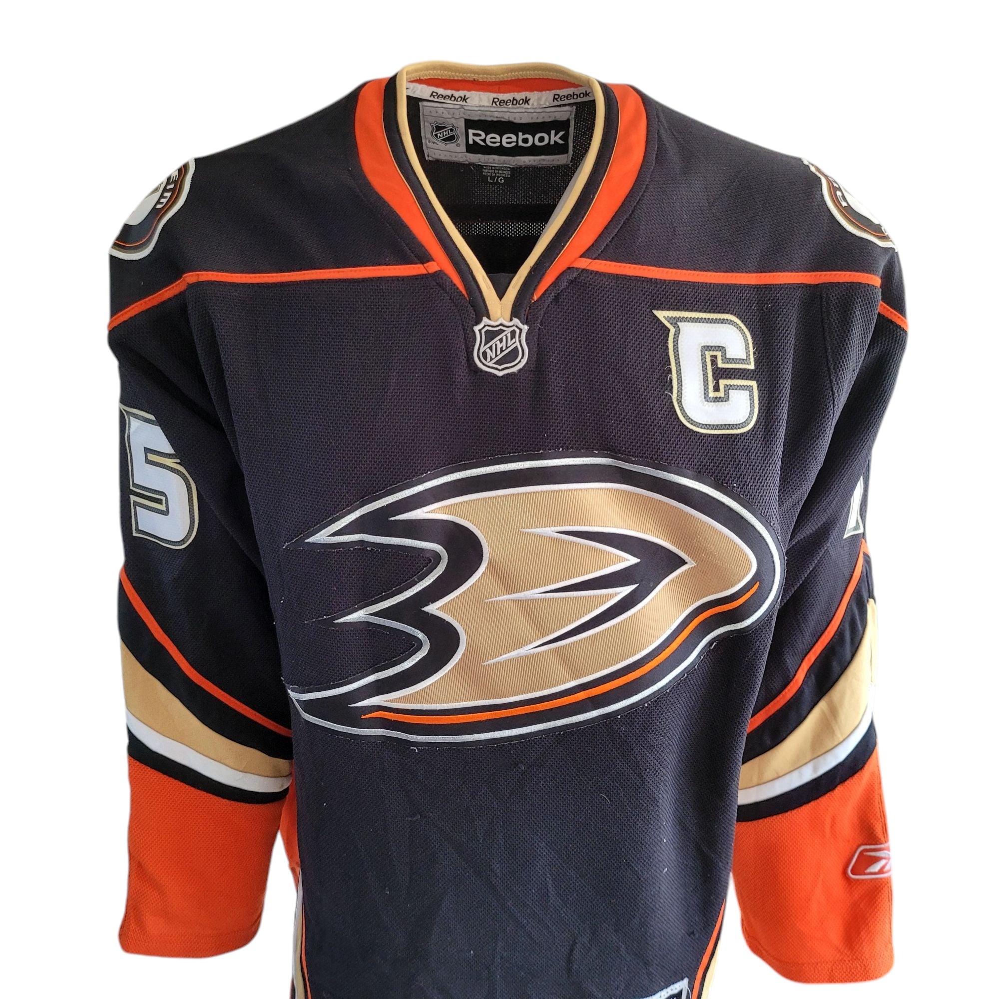 Vintage Reebok NHL Ryan Getzlaf #15 Anaheim Ducks Jersey Sz L - USASTARFASHION