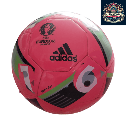 Adidas UEFA Euro 2016 Football Glider Beau Jeu Replica Size 5 Pink Winter Match Ball