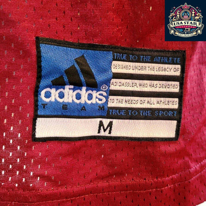 Adidas Vintage Football Jersey Maroon M B. Smith #78 with Breathable Mesh and Bold Accents - USASTARFASHION