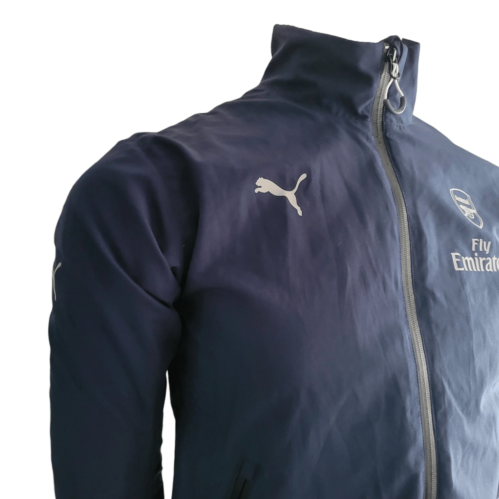 Arsenal Puma Jacket XS - Navy Blue Full Zip Training Jacket with Zipped Pockets - Vintage Grade A USASTARFASHION