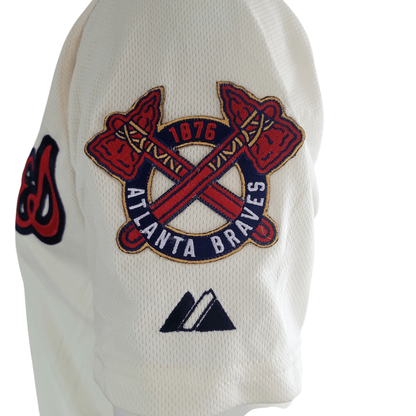 Atlanta Braves Jersey - Authentic Majestic Cool Base - Size 40 - Grade A - Made in USA - USASTARFASHION