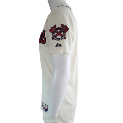 Atlanta Braves Jersey - Authentic Majestic Cool Base - Size 40 - Grade A - Made in USA - USASTARFASHION