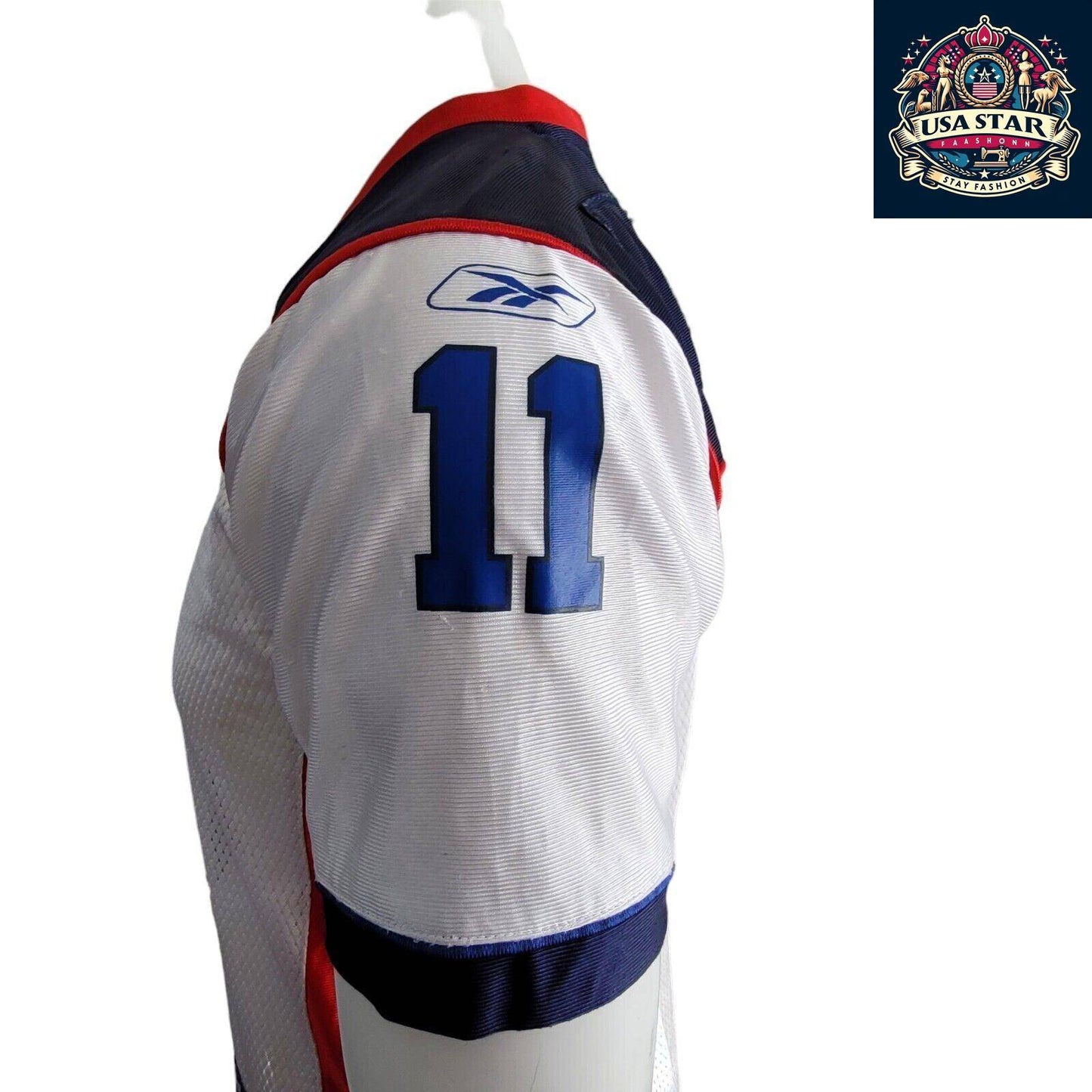 Authentic Reebok New England Patriots Youth Jersey, Drew Bledsoe, Size L 14-16, Premium Quality