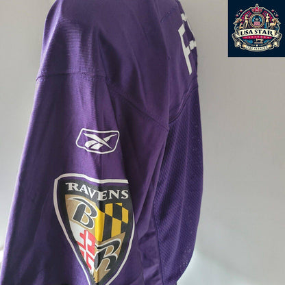 Baltimore Ravens Jersey Men's Reebok Top Size M - Flacco, Grade A Vintage, Comfortable Fit - USASTARFASHION