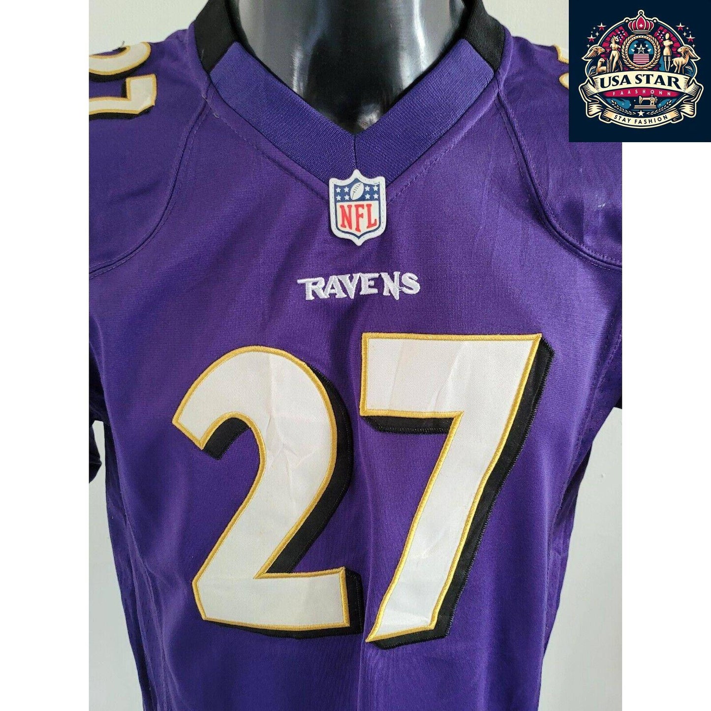 Baltimore Ravens Youth Jersey, Ray Rice #27 XL 18-20 by NIKE - Stylish Purple, Comfortable Fit