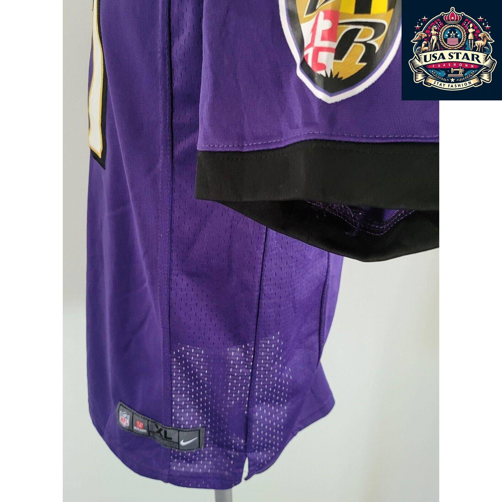 Baltimore Ravens Youth Jersey, Ray Rice #27 XL 18-20 by NIKE - Stylish Purple, Comfortable Fit - USASTARFASHION