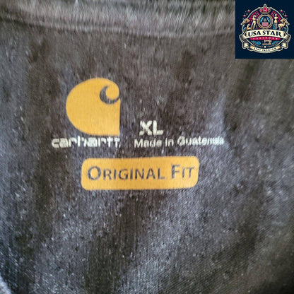 Carhartt Force Dark Brown Short Sleeve Shirt XL | Durable 60% Polyester 40% Cotton Fabric