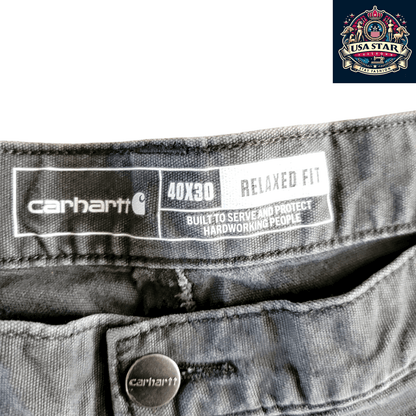 Carhartt Work Shorts W40 Rugged Flex Black Relaxed Fit with Tool Pockets & Utility Loops USASTARFASHION