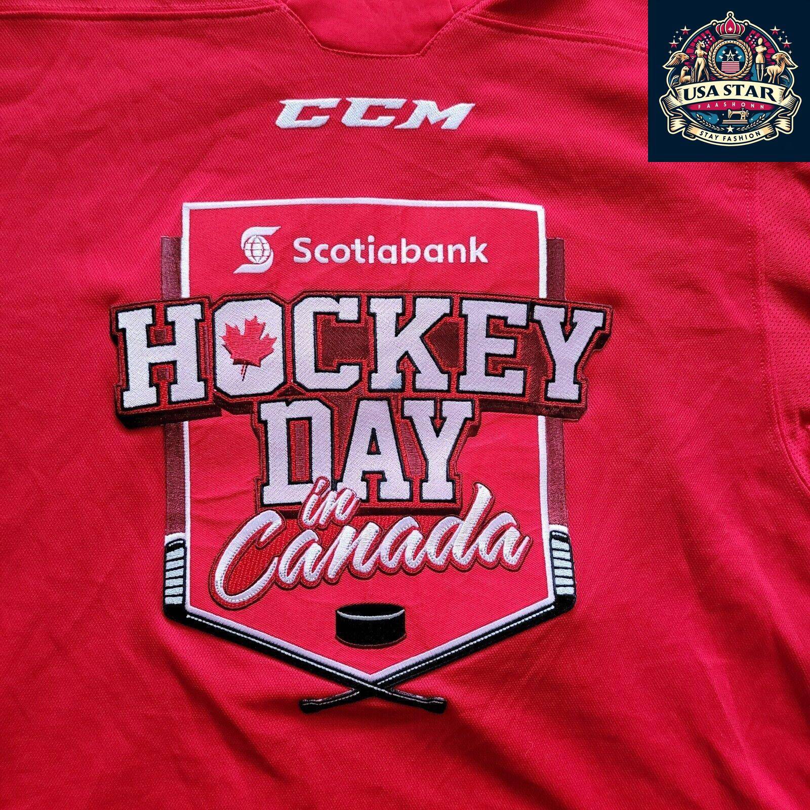 CCM Hockey Day In Canada Jersey M With SCOTIABANK Logo - Great Condition For Hockey Fans USASTARFASHION