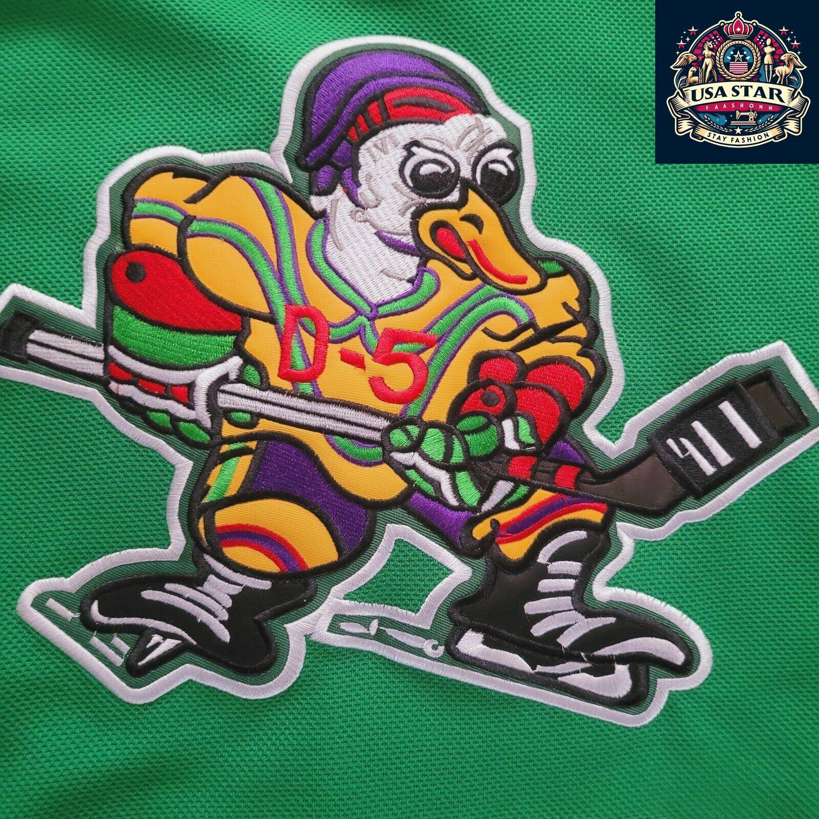 Charlie Conway Hockey Jersey 96 Mighty Ducks 1992 Green XL | Durable Breathable Fabric - USASTARFASHION