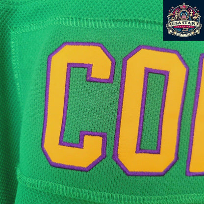 Charlie Conway Hockey Jersey 96 Mighty Ducks 1992 Green XL | Durable Breathable Fabric - USASTARFASHION