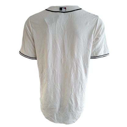 Chicago Cubs Jersey - Nike Authentic MLB Baseball Jersey, Medium, White with Black Trim, New w/Tags - USASTARFASHION
