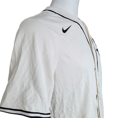 Chicago Cubs Jersey - Nike Authentic MLB Baseball Jersey, Medium, White with Black Trim, New w/Tags - USASTARFASHION