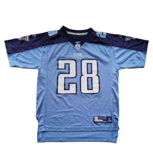 Chris Johnson #28 Tennessee Titans YOUTH Sizes L Reebok Jersey USASTARFASHION