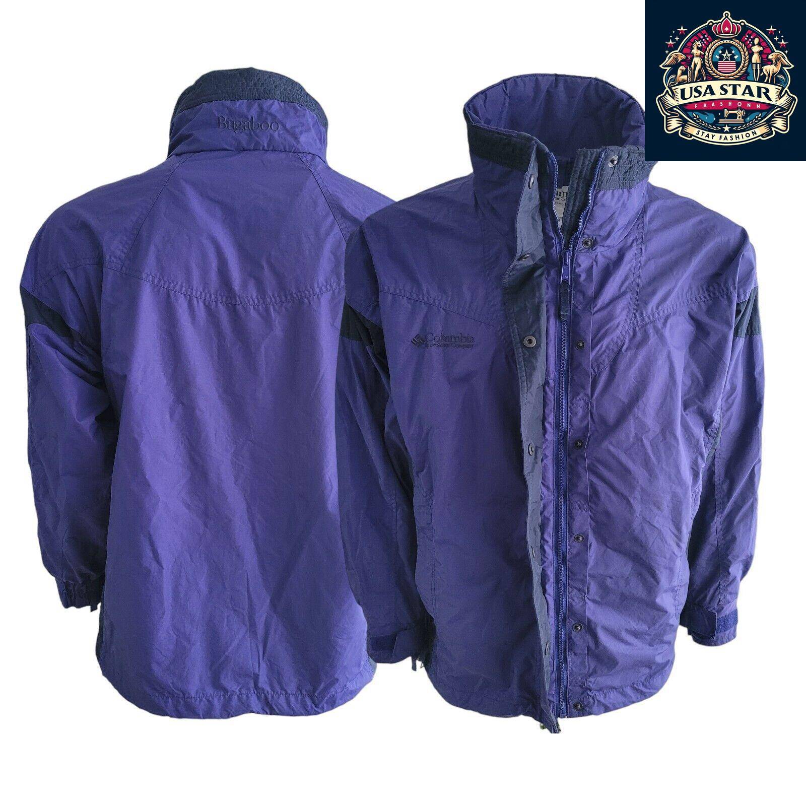 Columbia Bugaboo Purple Jacket for Women - Waterproof, Stylish, Durable Winter Wear, Size L USASTARFASHION