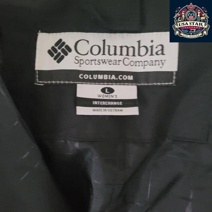 Columbia Waterproof Jacket Women, Whirlibird Omni-Tech, Lightweight with Adjustable Hood, Size L USASTARFASHION