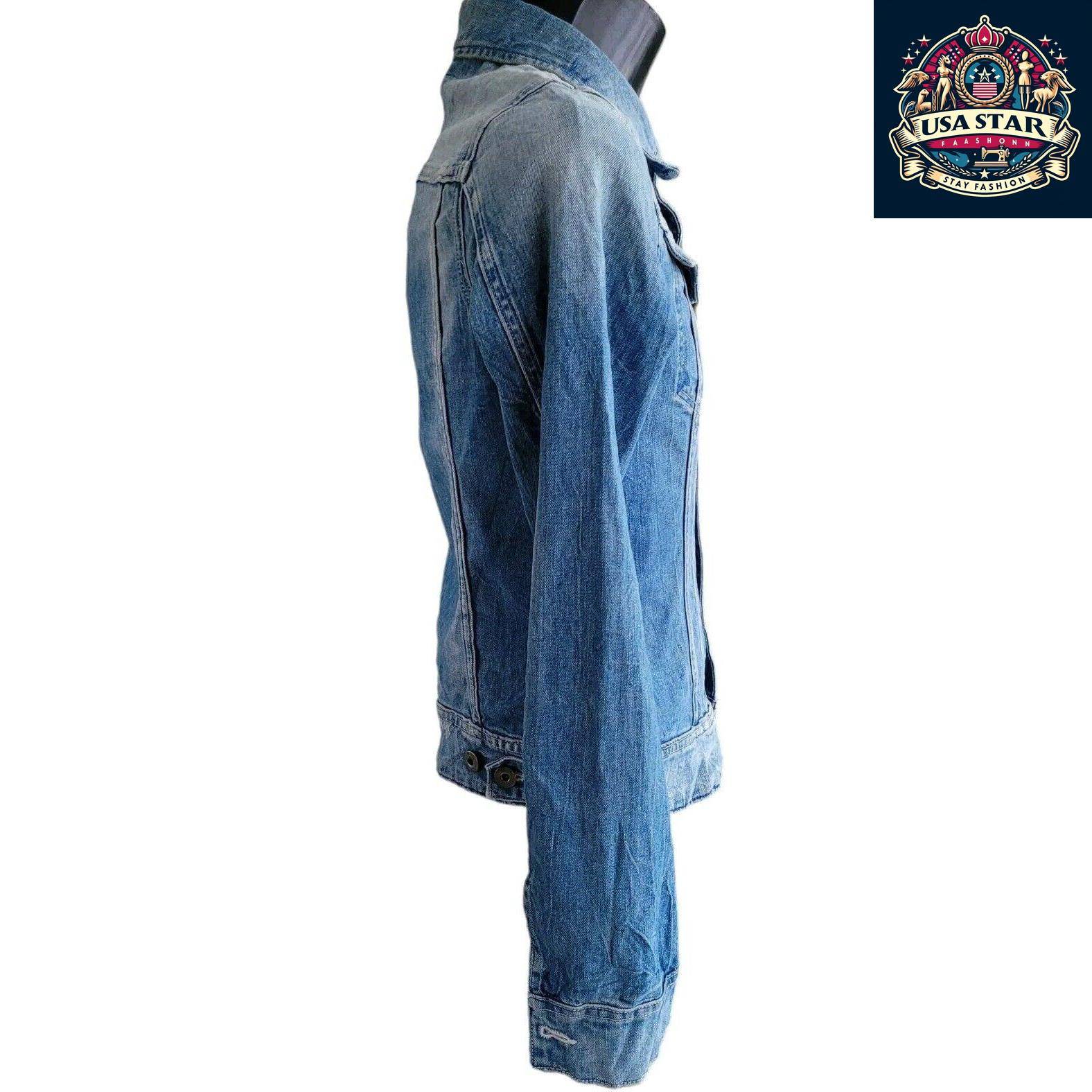 G-Star Raw Denim Jacket Size M for Women, Stylish Design, Durable Fabric, Urban Fashion Statement - USASTARFASHION