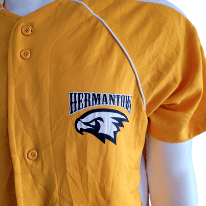 Hermantown Eagles Jersey Adult Large #12 Yellow Champro Dri-Gear for Fans and Collectors