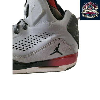 Jordan Flight Leather Grey Basketball Shoes Size 6 UK With Ankle Support And Cushioning USASTARFASHION