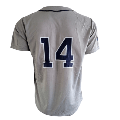 Kalamazoo Growlers Jersey - Gray 100% Polyester Small with Printed Logo and Number 14