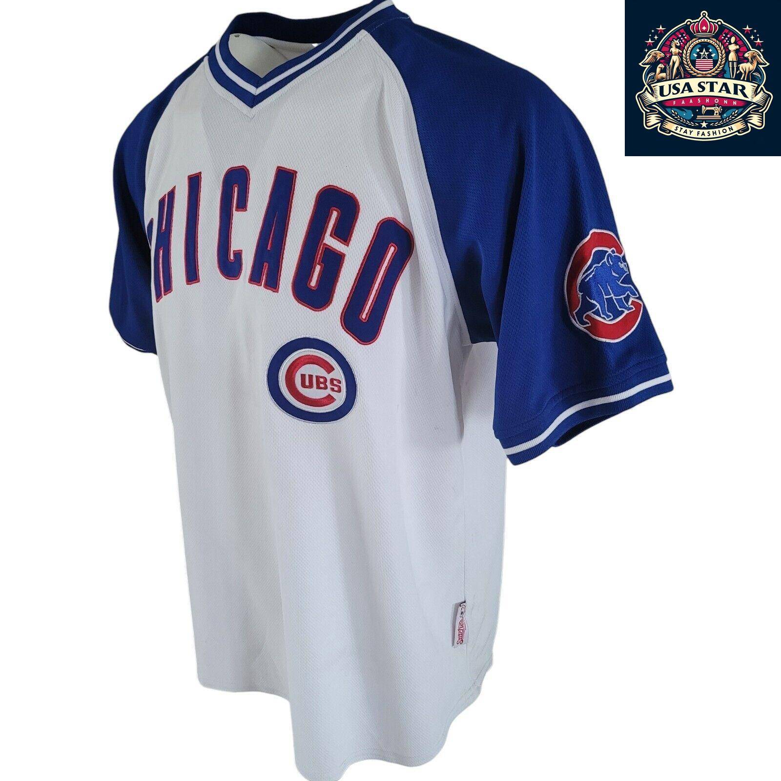 Large Chicago Cubs Jersey - Stitched Design, Premium Quality, Grade A Vintage Condition - USASTARFASHION