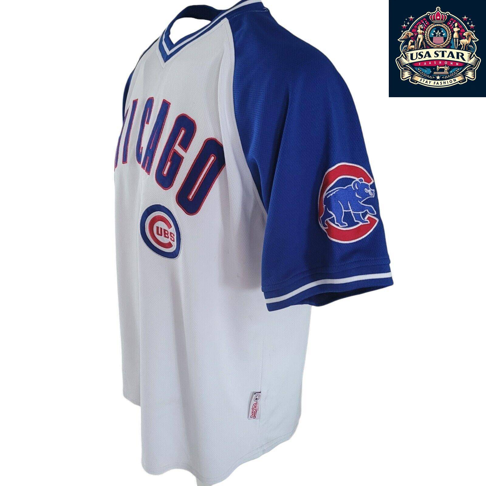 Large Chicago Cubs Jersey - Stitched Design, Premium Quality, Grade A Vintage Condition - USASTARFASHION