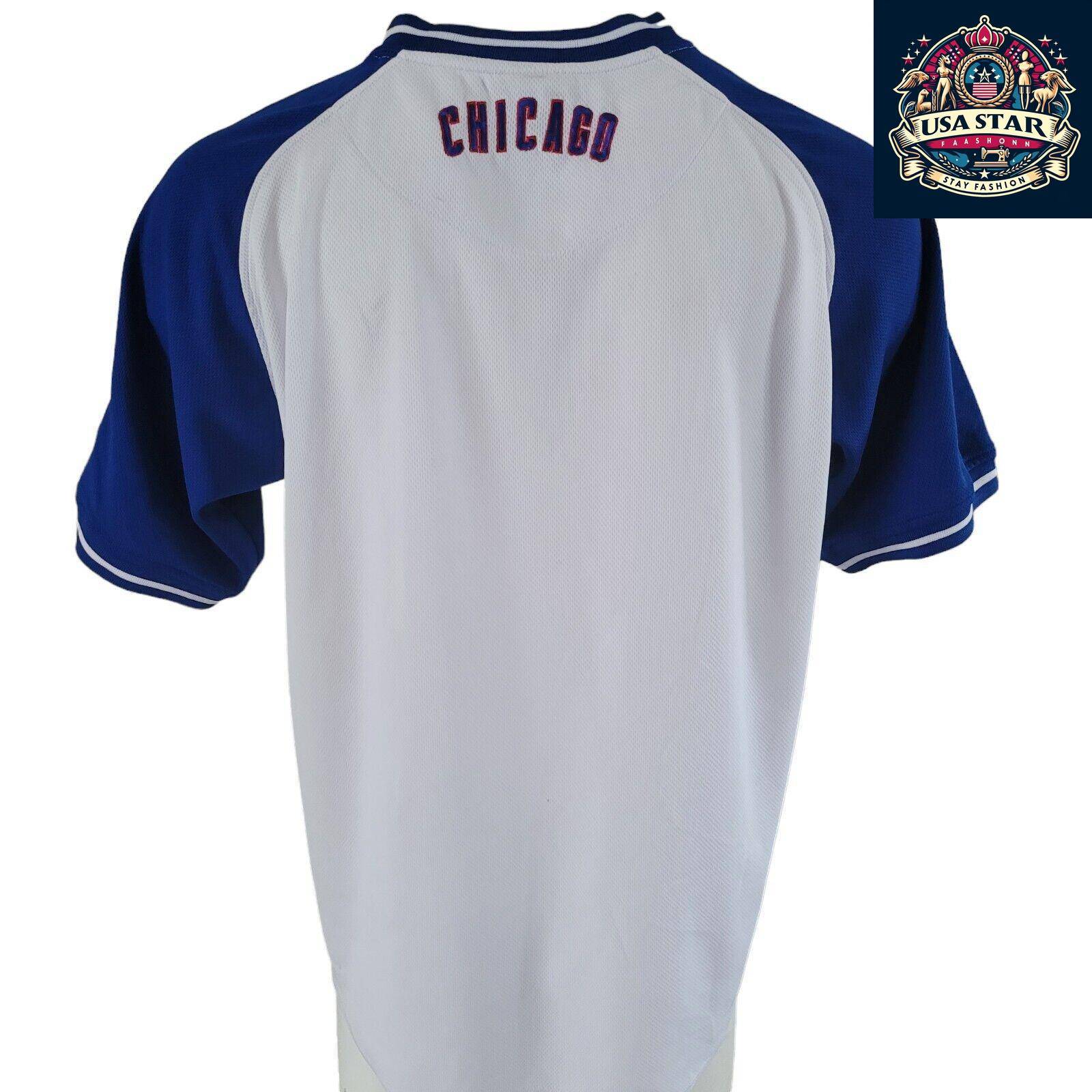 Large Chicago Cubs Jersey - Stitched Design, Premium Quality, Grade A Vintage Condition - USASTARFASHION