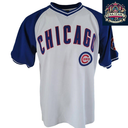 Large Chicago Cubs Jersey - Stitched Design, Premium Quality, Grade A Vintage Condition - USASTARFASHION