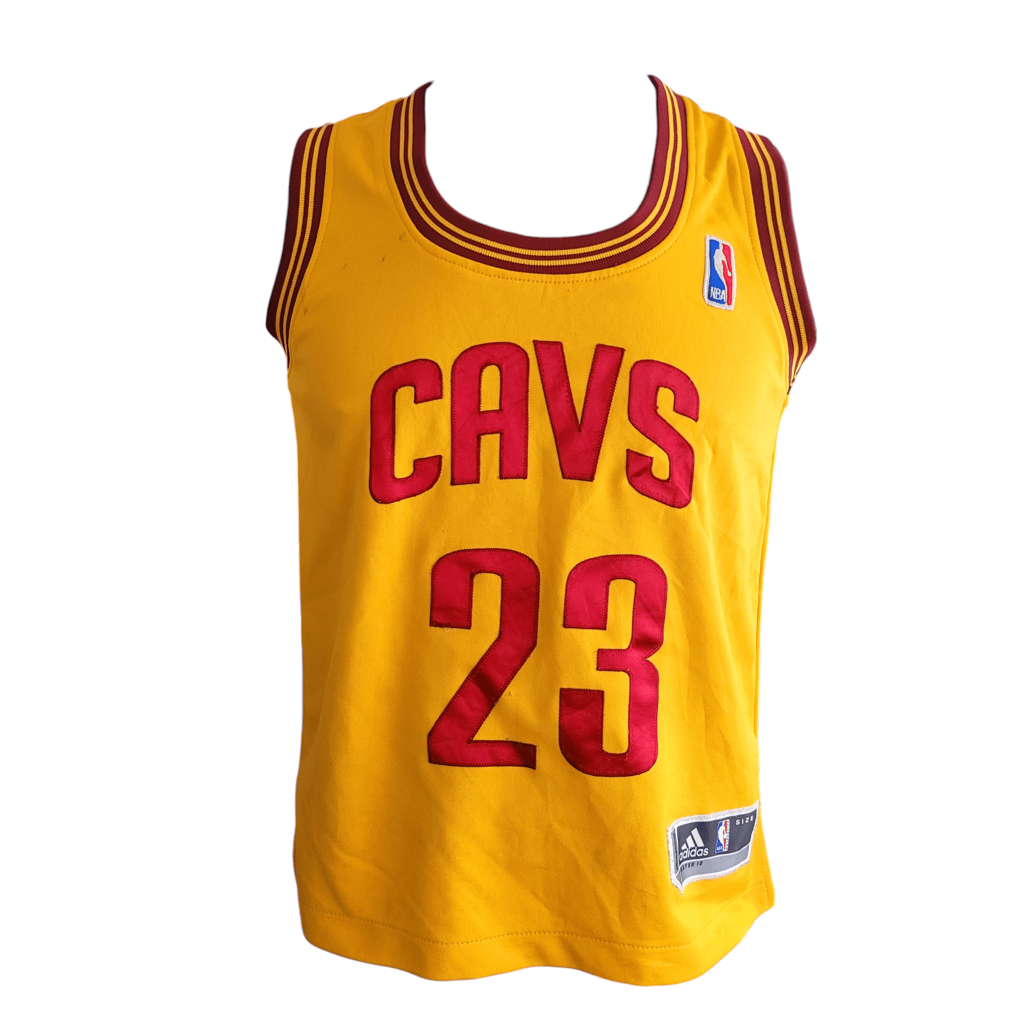 LeBron James Youth Jersey #23 Cleveland Cavaliers Gold Adidas ClimaCool Size M USASTARFASHION